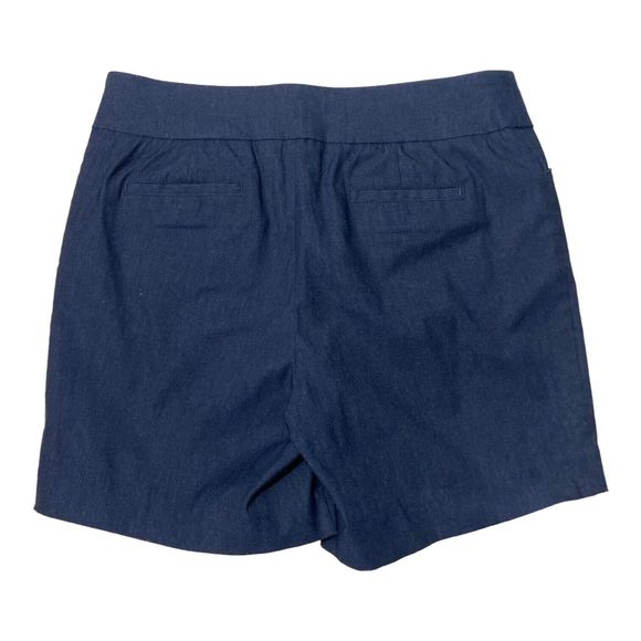 Kim Rogers Pull On Shorts Womens 12 Navy Blue High Rise Stretch Comfort EUC - Picture 2 of 7